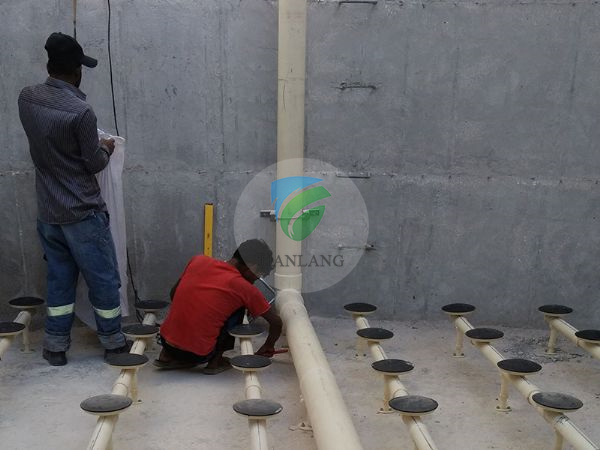 Pakistan municipal sewage in aeration system installation site